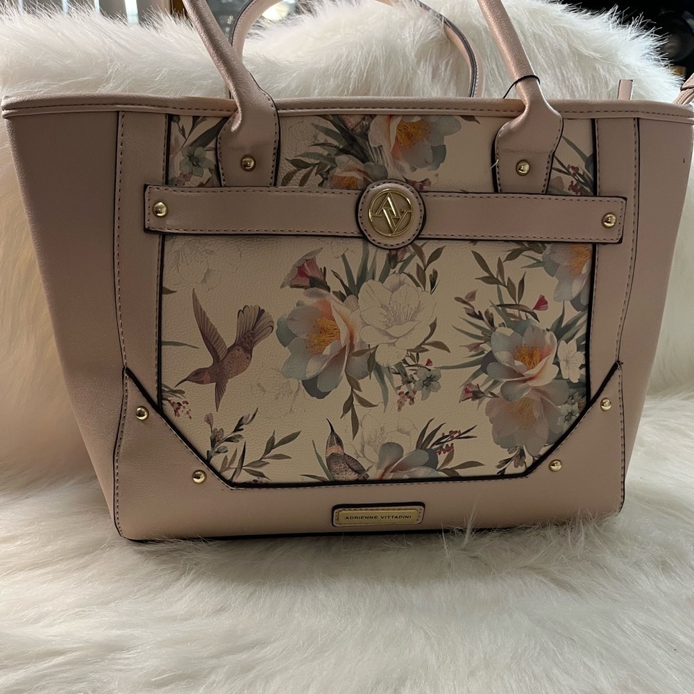 NWT Adrienne Vittadini Garden Bloom Tote Bag MSRP $175 - Picture 10 of 10
